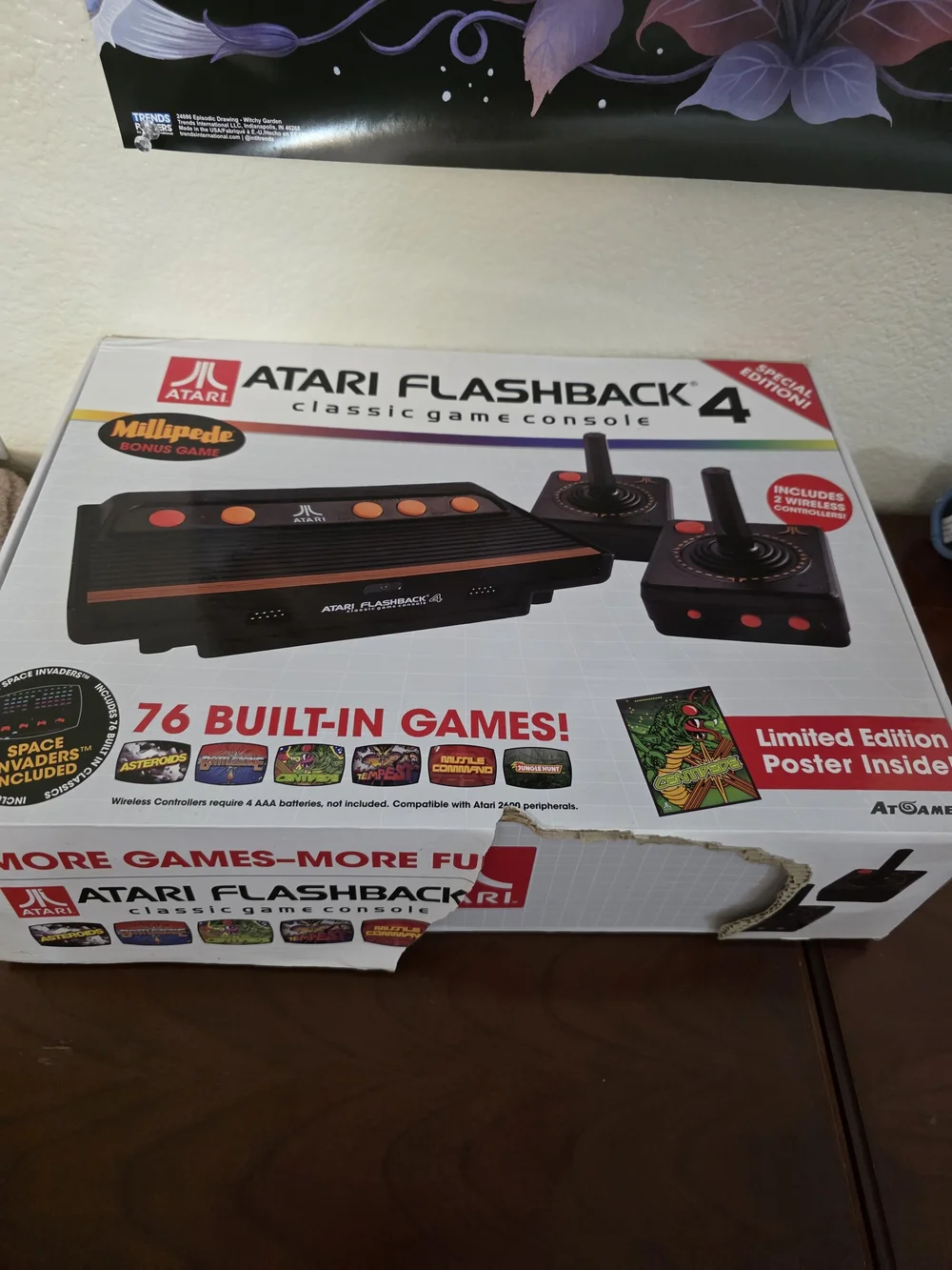 Atari Flashback 4 Classic Game Console - Black with Orange Accents